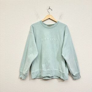 TALENTLESS Heavy Cotton Circular Logo Sweatshirt Mint Green